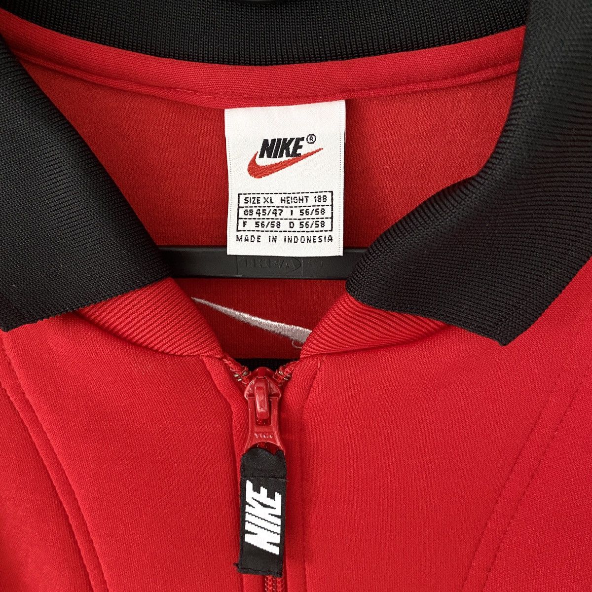 Nike × Vintage Y2K Nike Vintage Center Swoosh Big Logo Zip Sweatshirt Long Size US XL / EU 56 / 4 - 7 Thumbnail