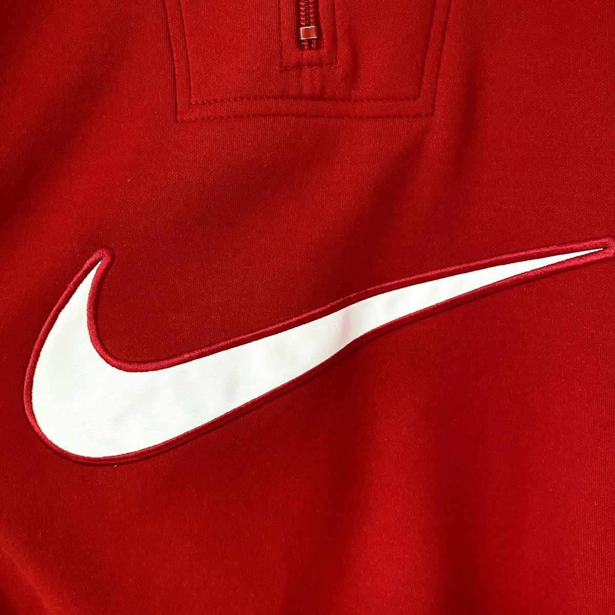 Nike × Vintage Y2K Nike Vintage Center Swoosh Big Logo Zip Sweatshirt Long Size US XL / EU 56 / 4 - 5 Thumbnail