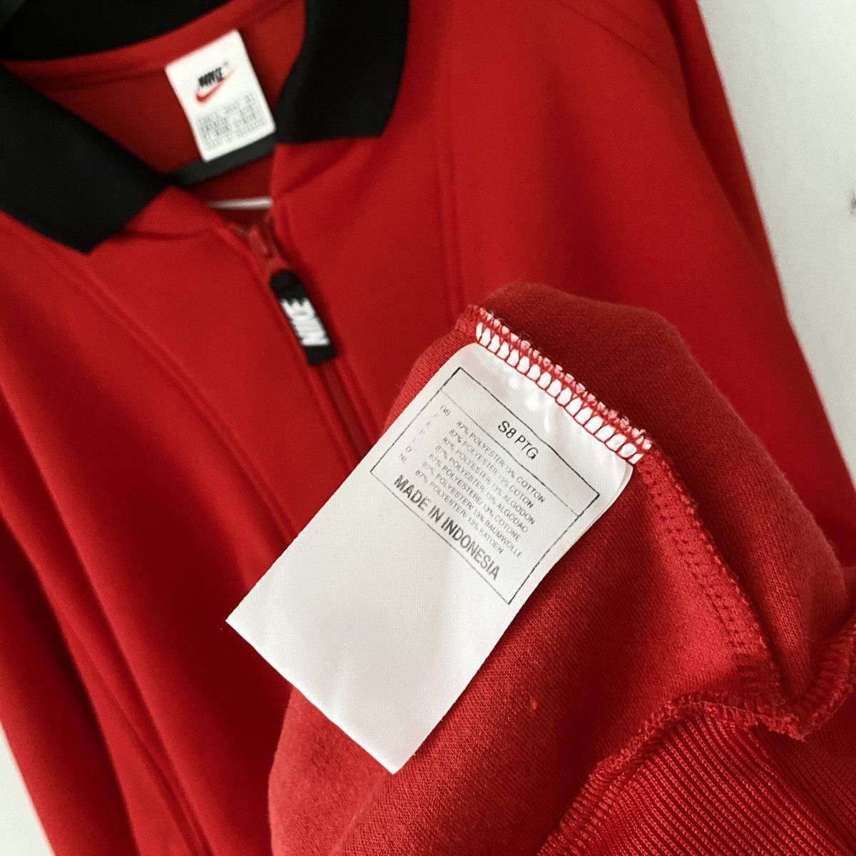 Nike × Vintage Y2K Nike Vintage Center Swoosh Big Logo Zip Sweatshirt Long Size US XL / EU 56 / 4 - 8 Thumbnail