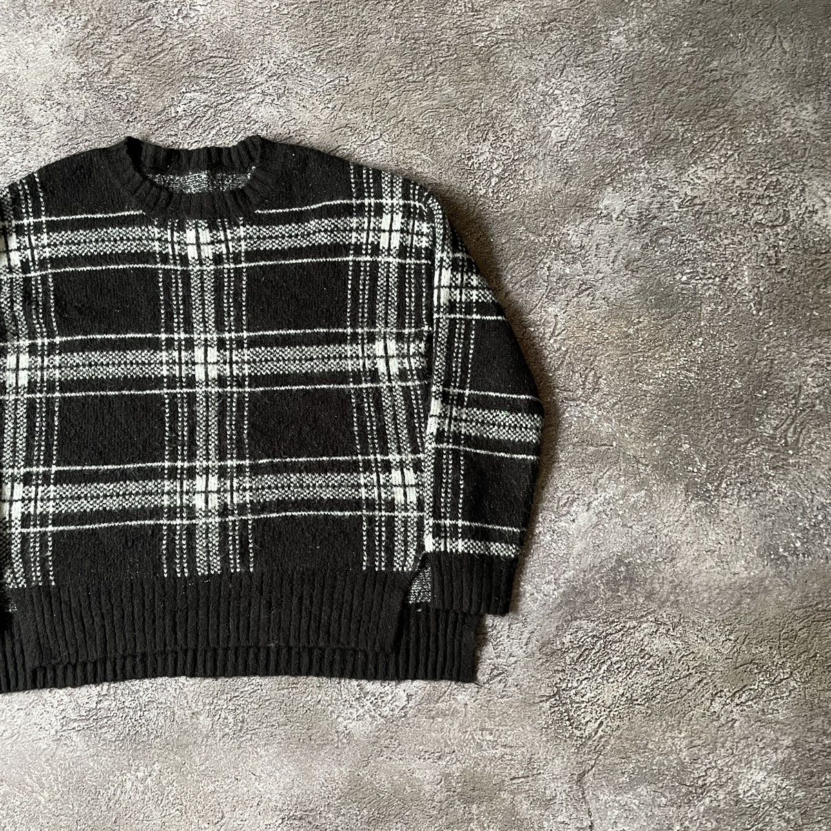 Vintage Vintage 90s Plaid Knit Sweater Y2K Grunge Oversized Faded M Size US M / EU 48-50 / 2 - 3 Thumbnail