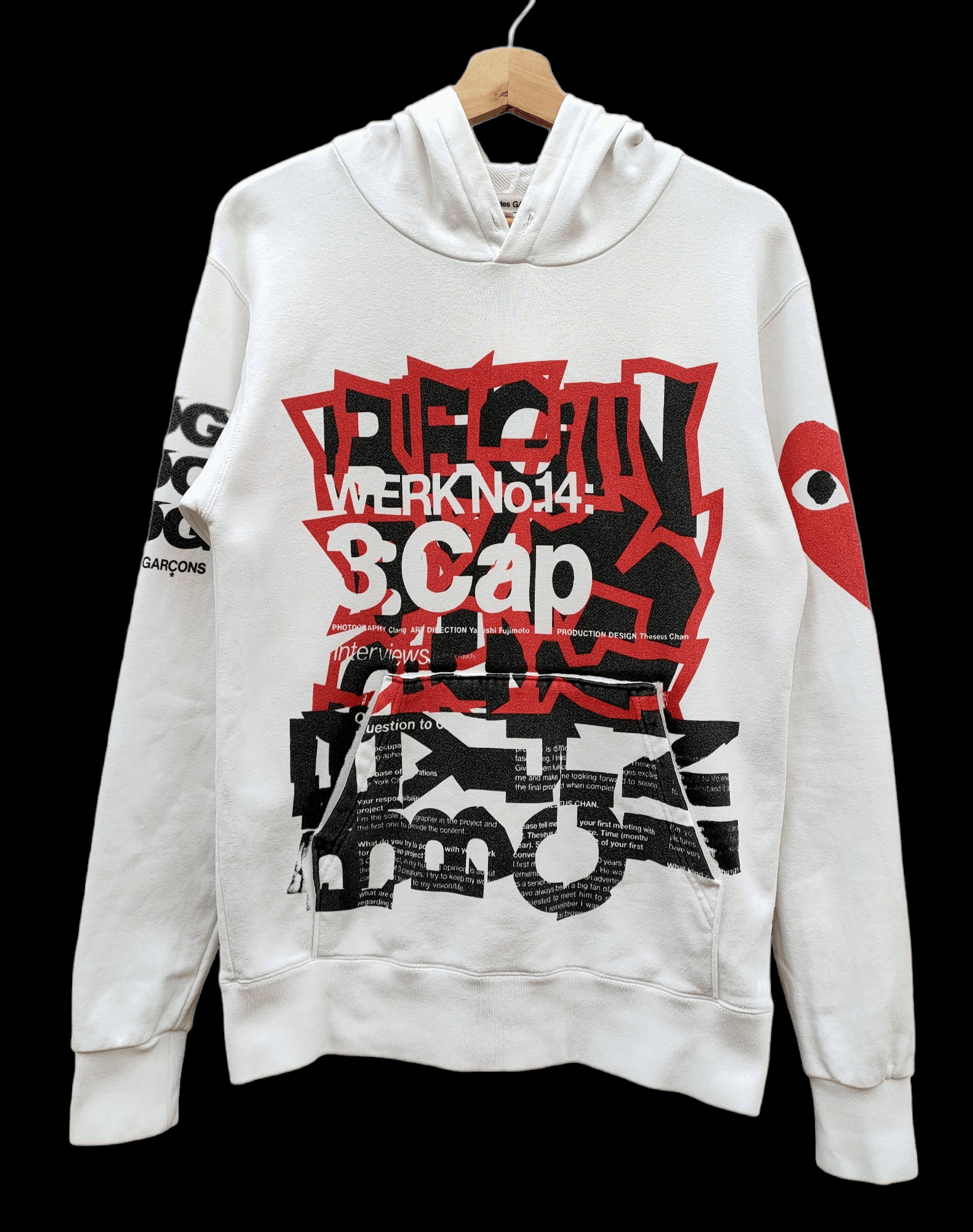 Comme des Garcons Rare CDG Play Printed Hoodie Size US M / EU 48-50 / 2 - 1 Thumbnail