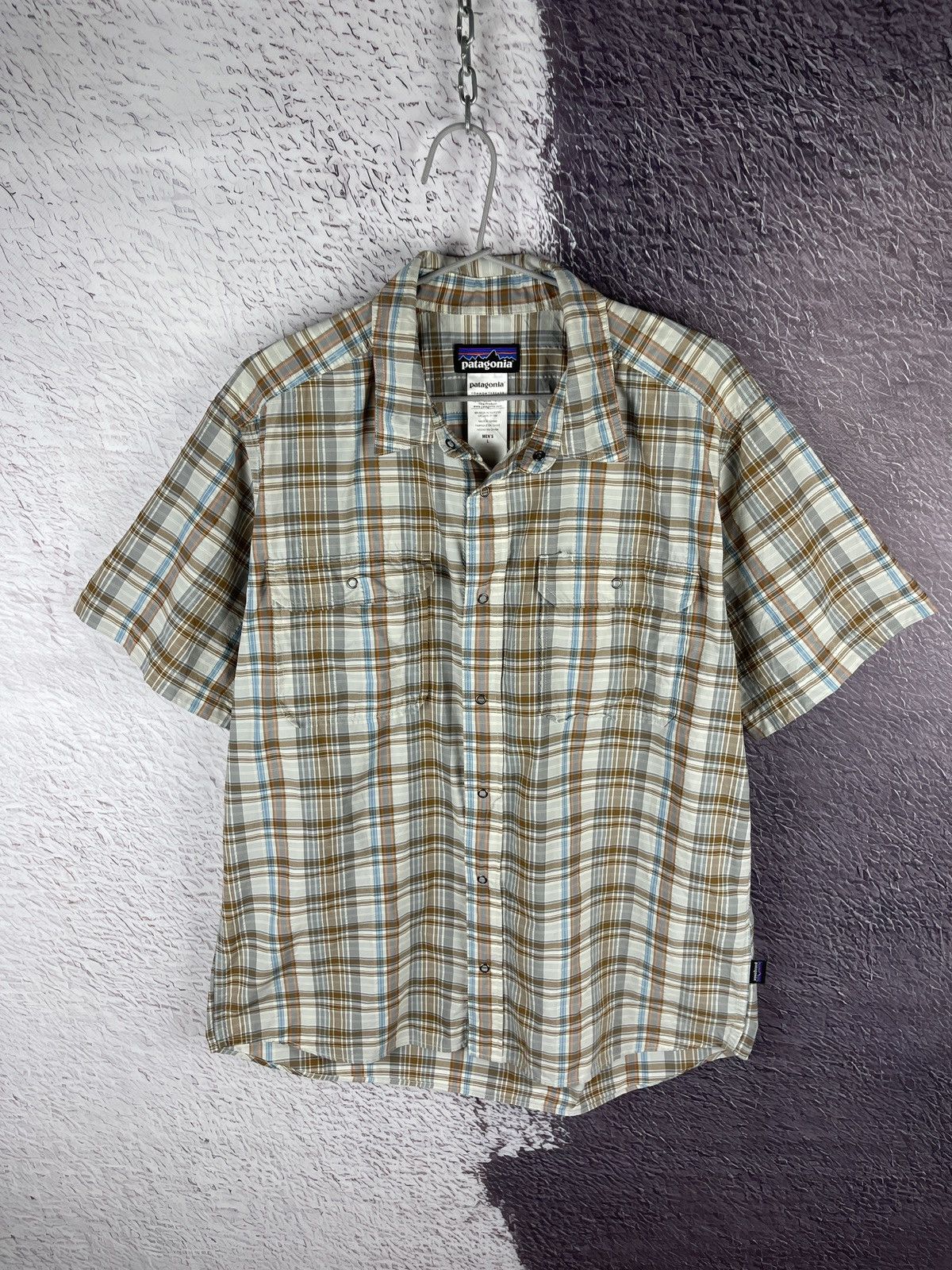 Patagonia Patagonia checkered double pocket short sleeve shirt Size US L / EU 52-54 / 3 - 2 Thumbnail