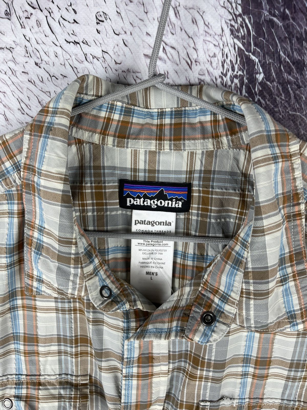 Patagonia Patagonia checkered double pocket short sleeve shirt Size US L / EU 52-54 / 3 - 6 Thumbnail