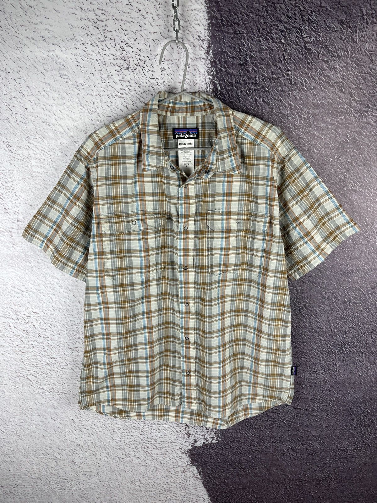 Patagonia Patagonia checkered double pocket short sleeve shirt Size US L / EU 52-54 / 3 - 1 Thumbnail