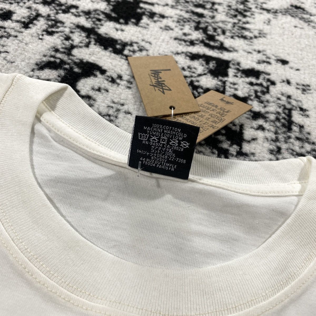 Stussy STUSSY DOLLIE PIG DYED TEE NATURAL - LARGE Size US L / EU 52-54 / 3 - 5 Thumbnail