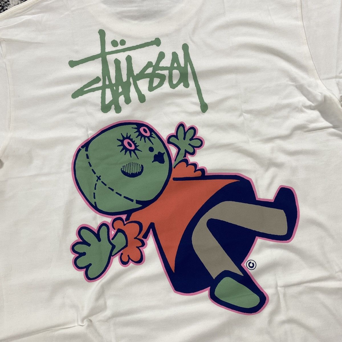 Stussy STUSSY DOLLIE PIG DYED TEE NATURAL - LARGE Size US L / EU 52-54 / 3 - 2 Thumbnail