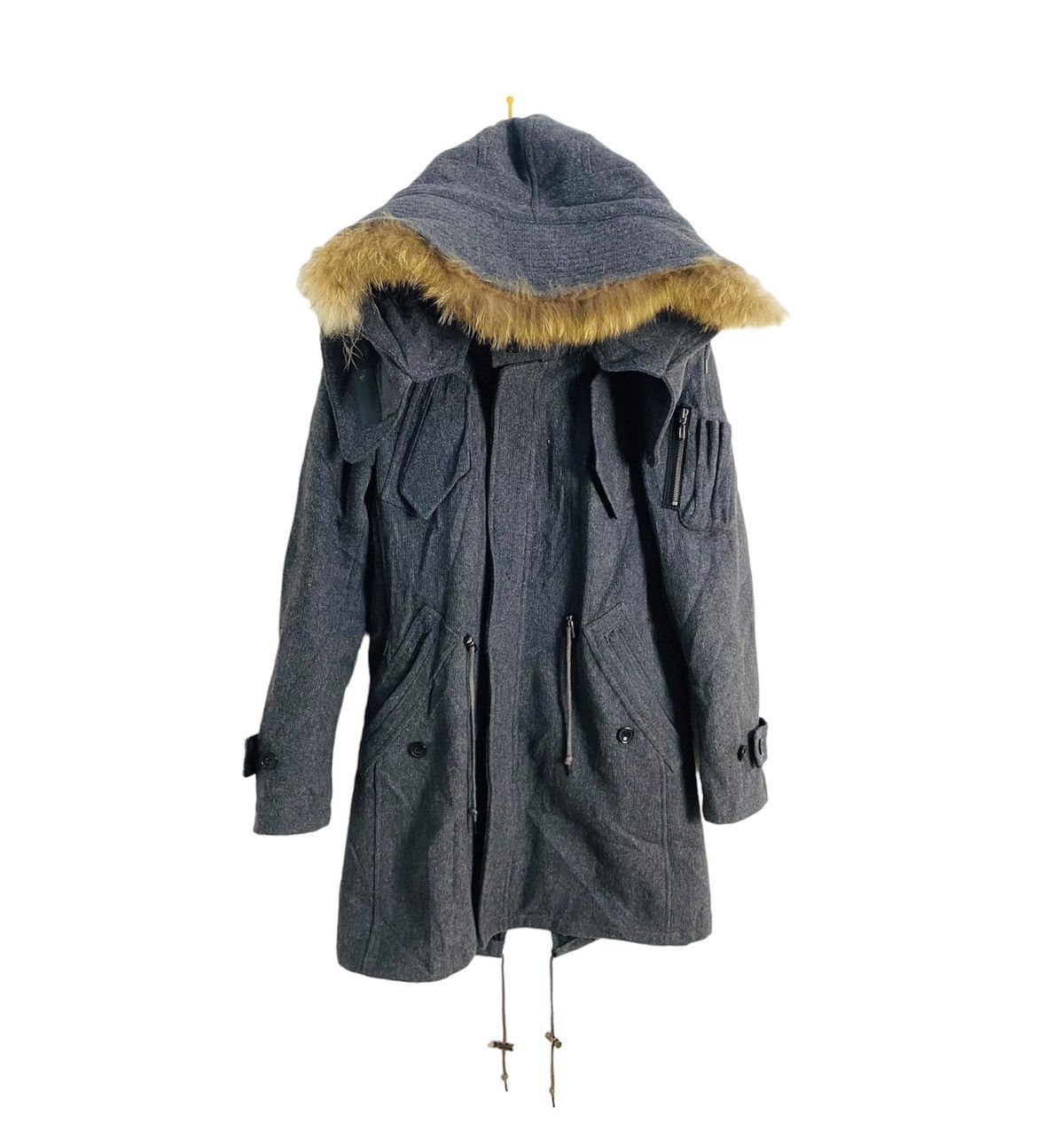Le Grande Bleu (L.G.B.) Tornado Mart Coat with fur Size US M / EU 48-50 / 2 - 1 Thumbnail