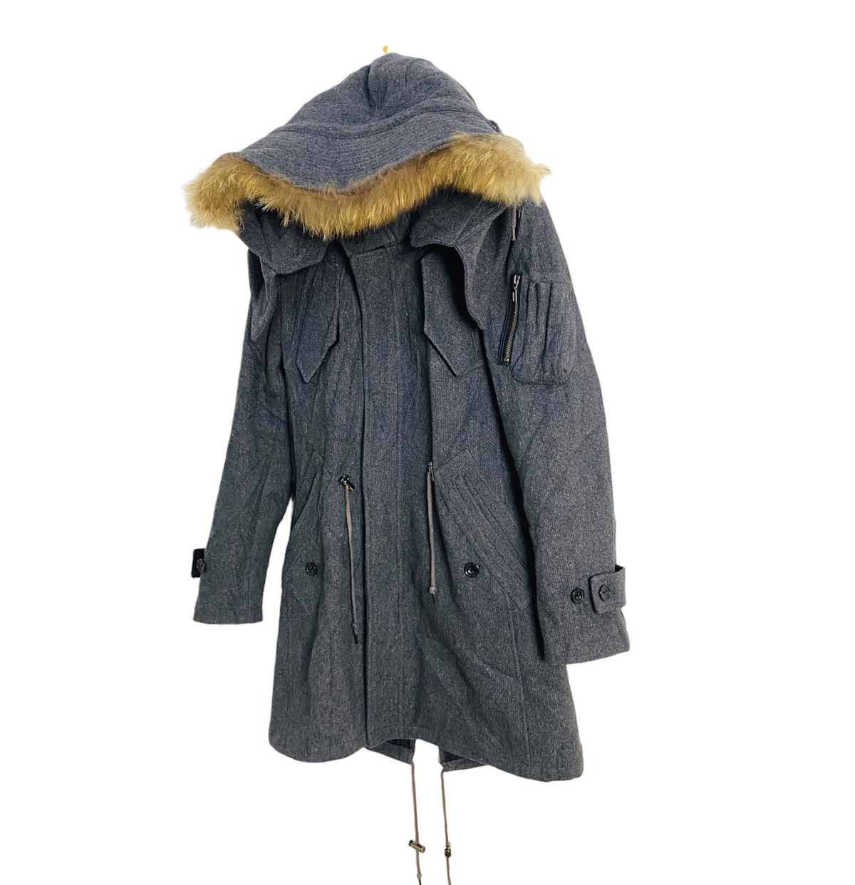Le Grande Bleu (L.G.B.) Tornado Mart Coat with fur Size US M / EU 48-50 / 2 - 3 Thumbnail