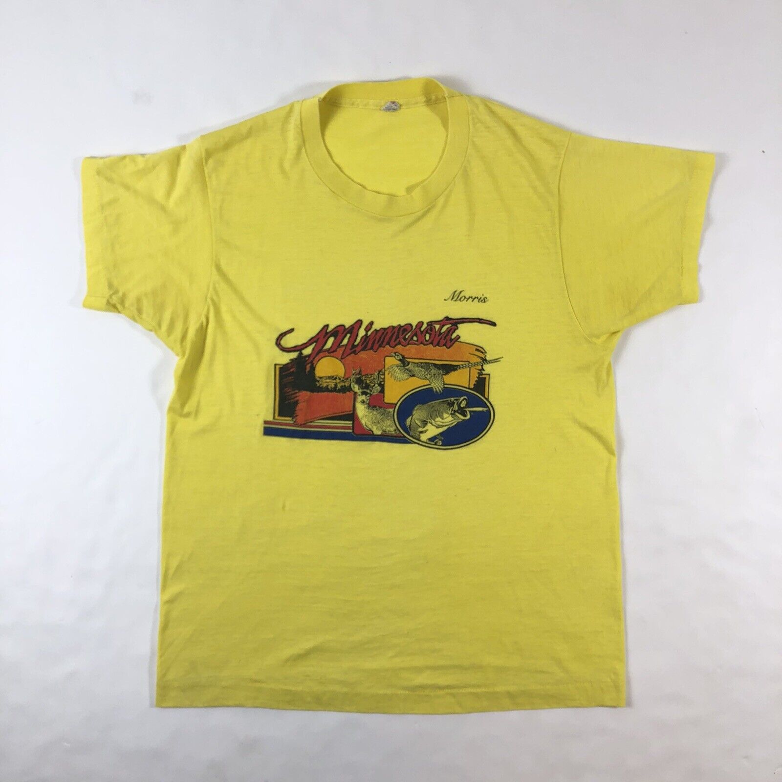 Vintage Vintage 80s Morris Minnesota Single Stitch Paper Thin Tee Size US XS / EU 42 / 0 - 9 Thumbnail