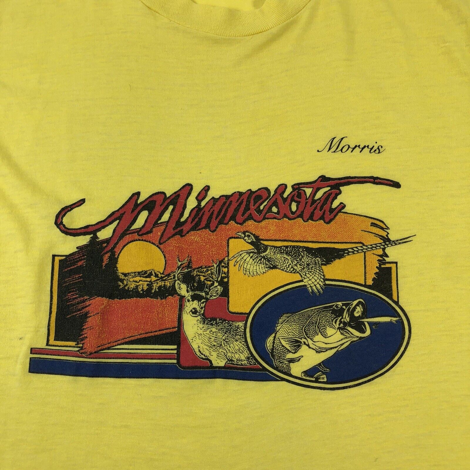Vintage Vintage 80s Morris Minnesota Single Stitch Paper Thin Tee Size US XS / EU 42 / 0 - 2 Thumbnail