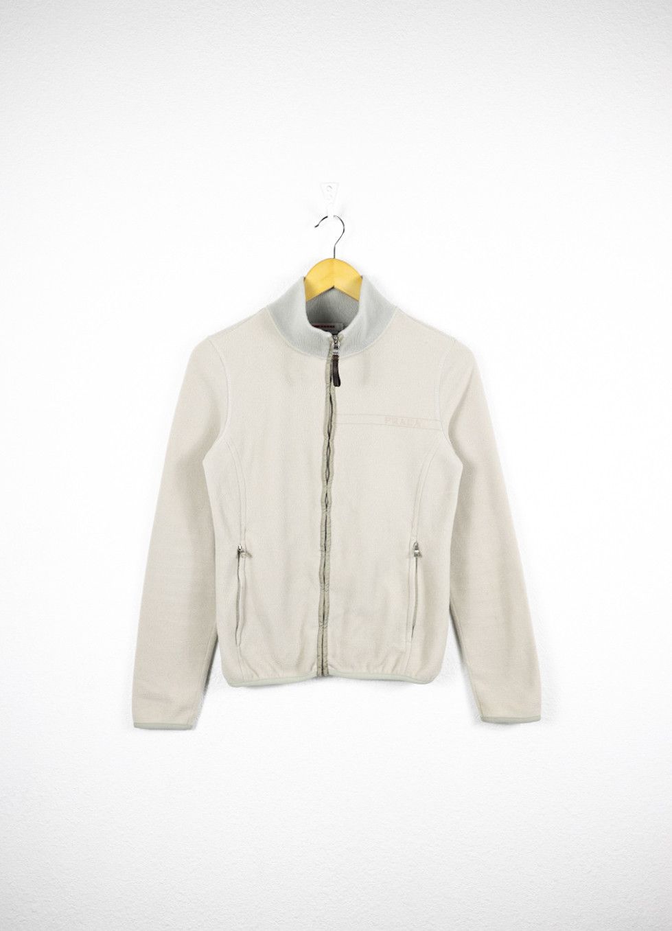Prada Prada Tab & Logo Fleece Track Jacket Zip Y2K Size M / US 6-8 / IT 42-44 - 1 Thumbnail
