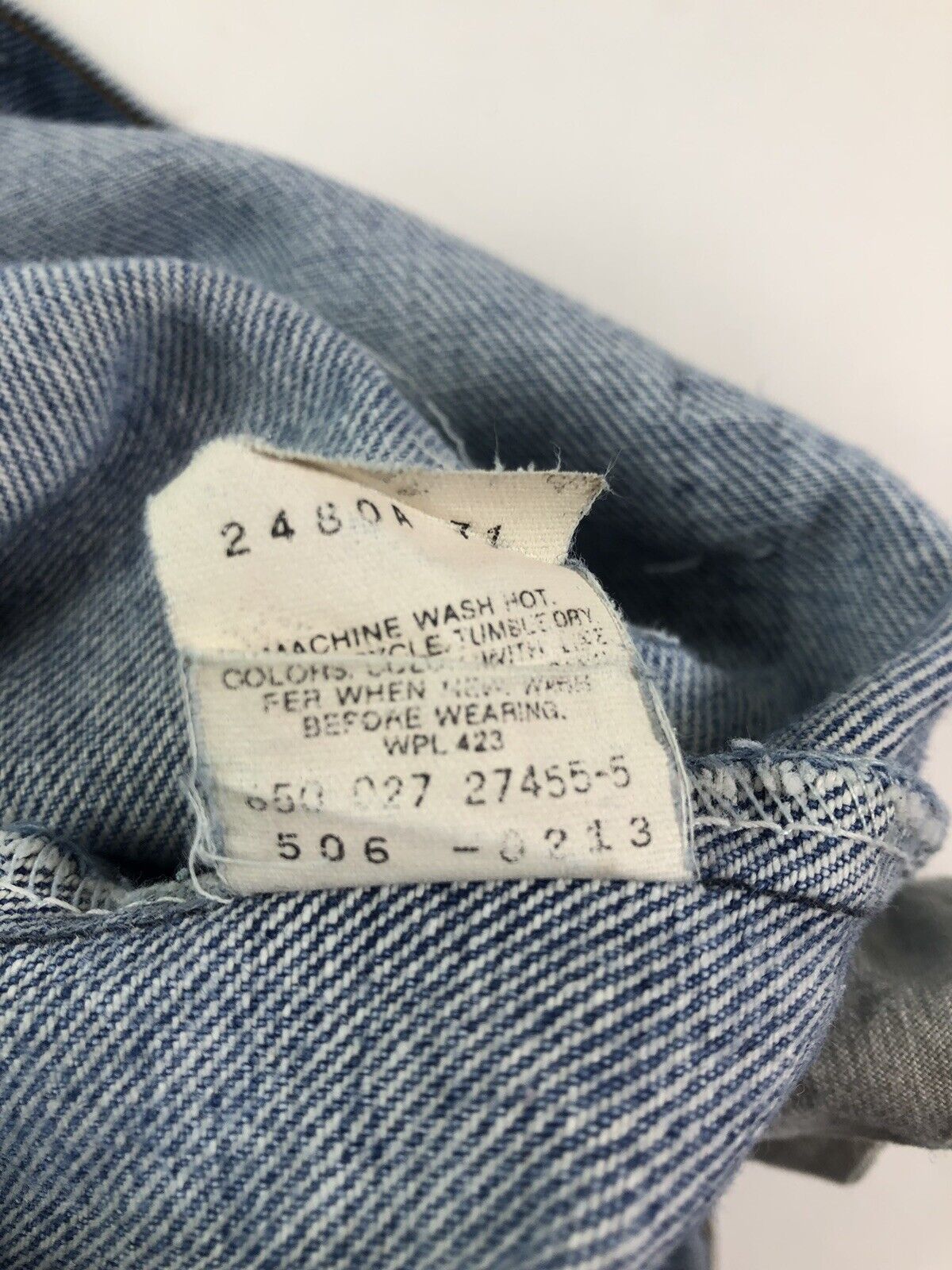 Levi's × Vintage Vintage 80s Levis 506-0213 Made In USA Distressed Jeans Size US 35 - 8 Thumbnail