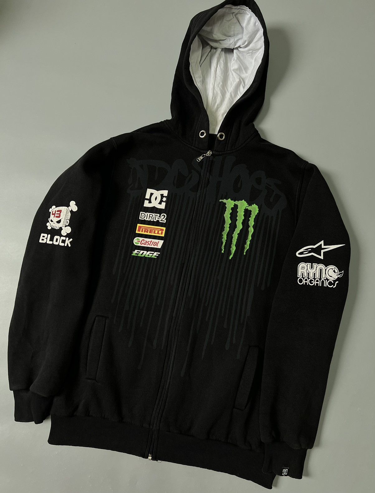 Dc DC Ken Block 43 Monster Energy Firelli Racing Hoodie | Grailed