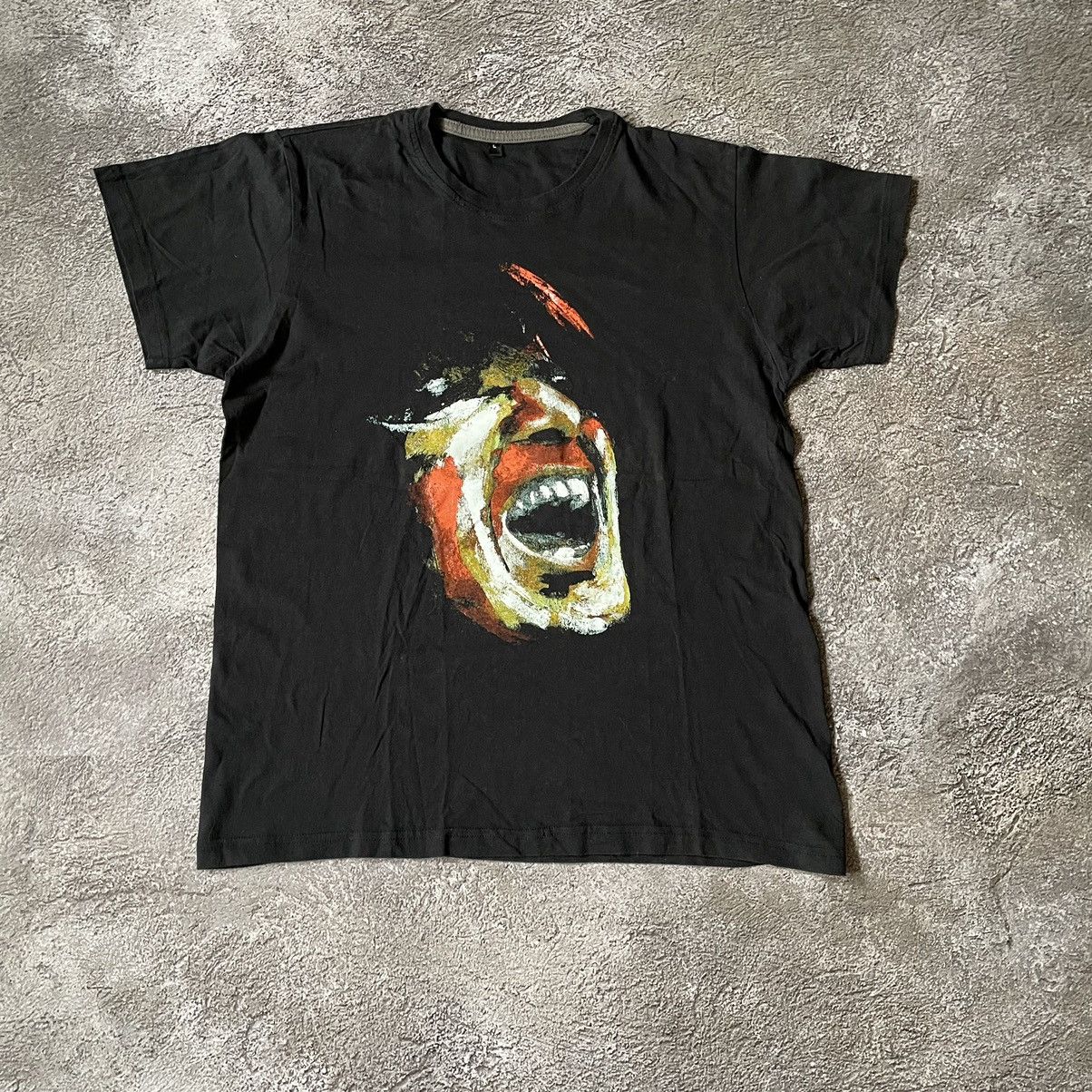 Vintage Vintage Y2K Graphic Tee Scream Face Grunge Streetwear Boxy L Size US L / EU 52-54 / 3 - 3 Thumbnail