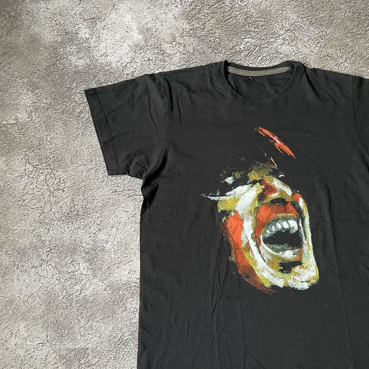 Vintage Vintage Y2K Graphic Tee Scream Face Grunge Streetwear Boxy L Size US L / EU 52-54 / 3 - 4 Thumbnail