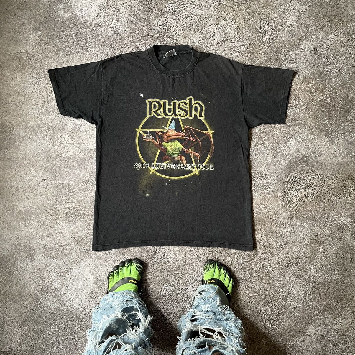 Vintage Vintage Y2K Rush Graphic Tee Sun Faded Grunge Skate Boxy L Size US L / EU 52-54 / 3 - 1 Thumbnail