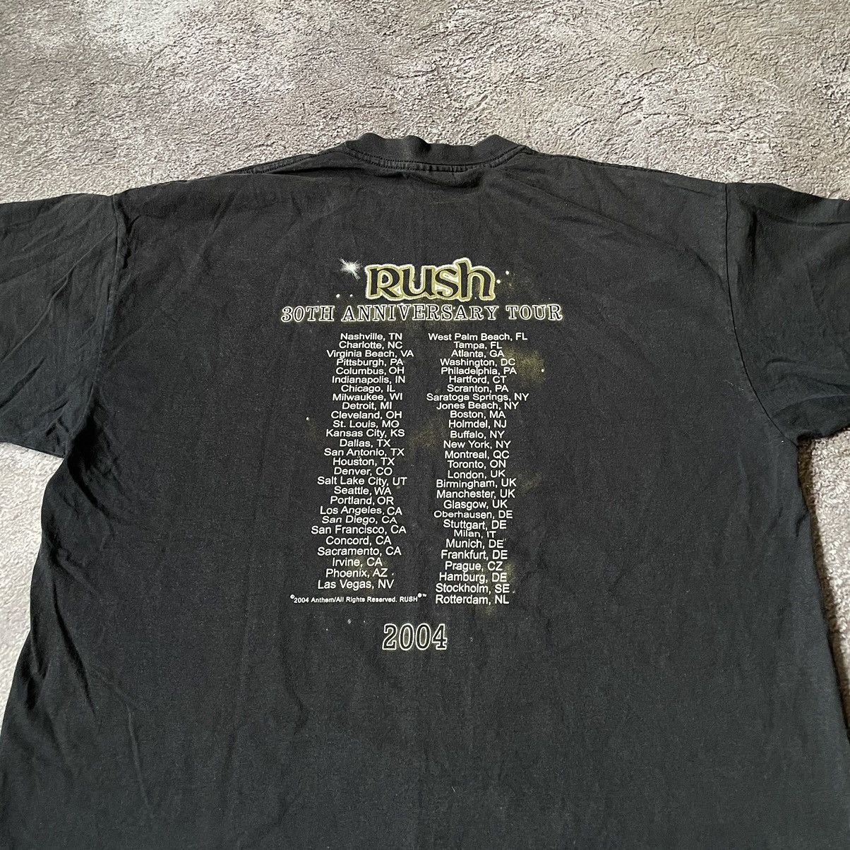Vintage Vintage Y2K Rush Graphic Tee Sun Faded Grunge Skate Boxy L Size US L / EU 52-54 / 3 - 9 Thumbnail