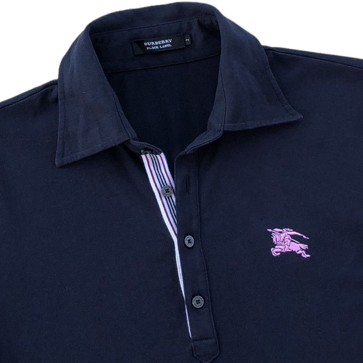 Burberry Authentic Burberry Black Label Embroidery Logo Polo Tee Size US S / EU 44-46 / 1 - 3 Thumbnail