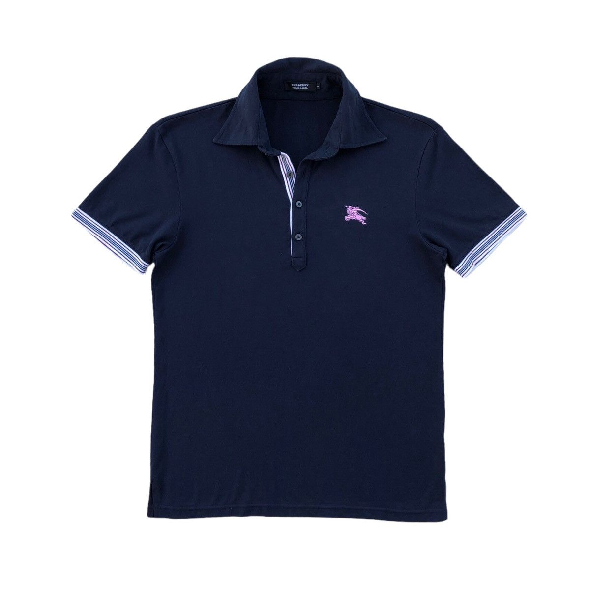 Burberry Authentic Burberry Black Label Embroidery Logo Polo Tee Size US S / EU 44-46 / 1 - 2 Thumbnail