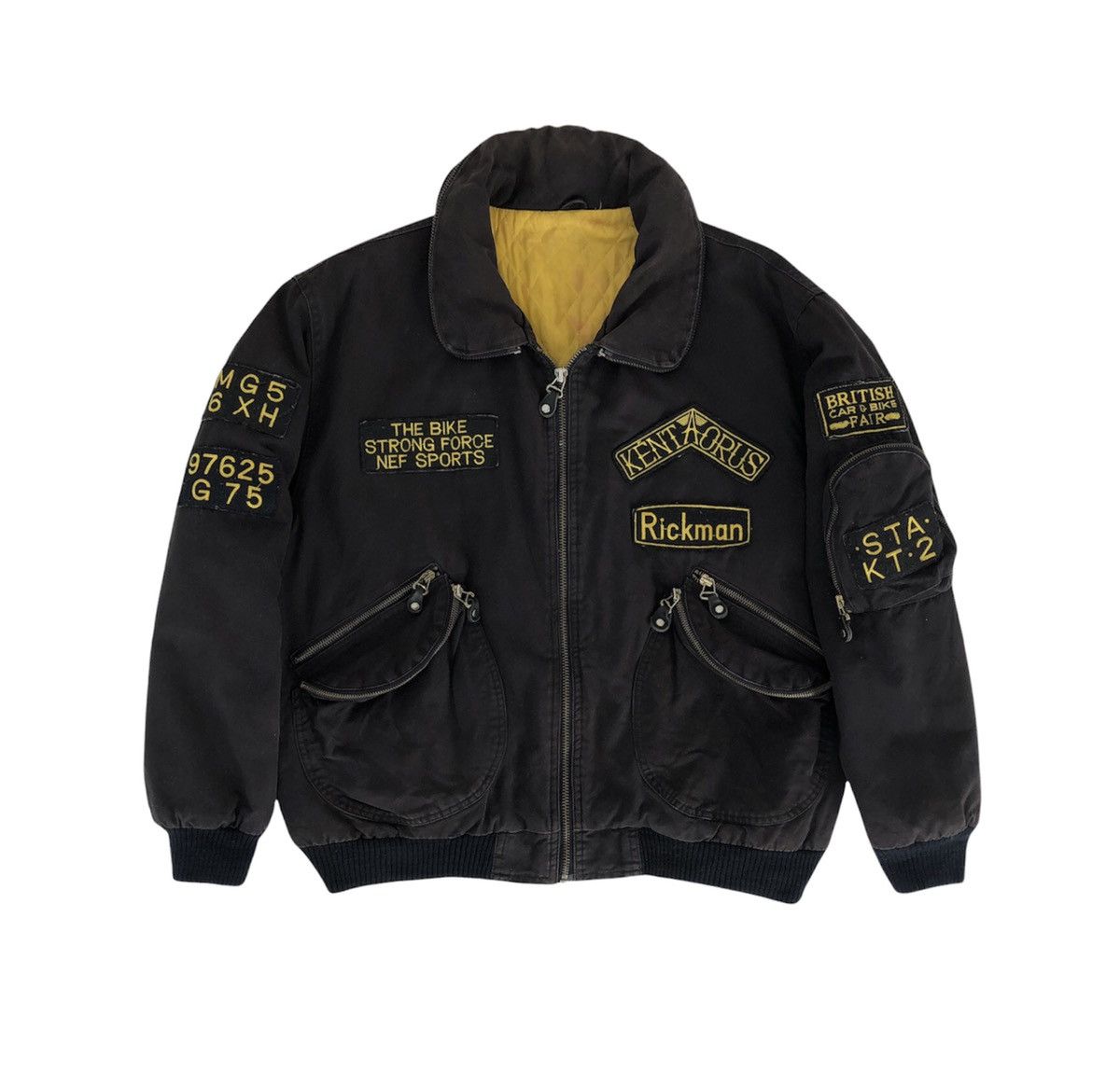 Indian Motorcycle 🔥Vintage British Swooplex Biker Bomber Patches Jacket Size US L / EU 52-54 / 3 - 2 Thumbnail