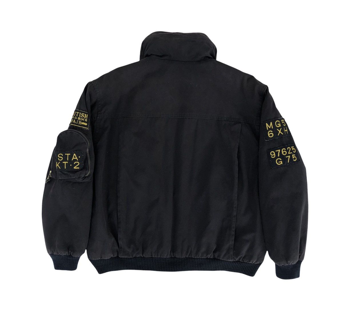 Indian Motorcycle 🔥Vintage British Swooplex Biker Bomber Patches Jacket Size US L / EU 52-54 / 3 - 6 Thumbnail