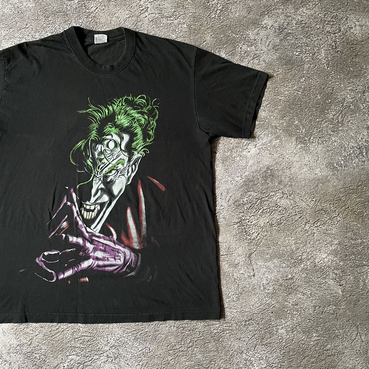 Vintage Vintage 90s Joker Skeleton Graphic Tee Grunge Punk Boxy XL Size US XL / EU 56 / 4 - 3 Thumbnail