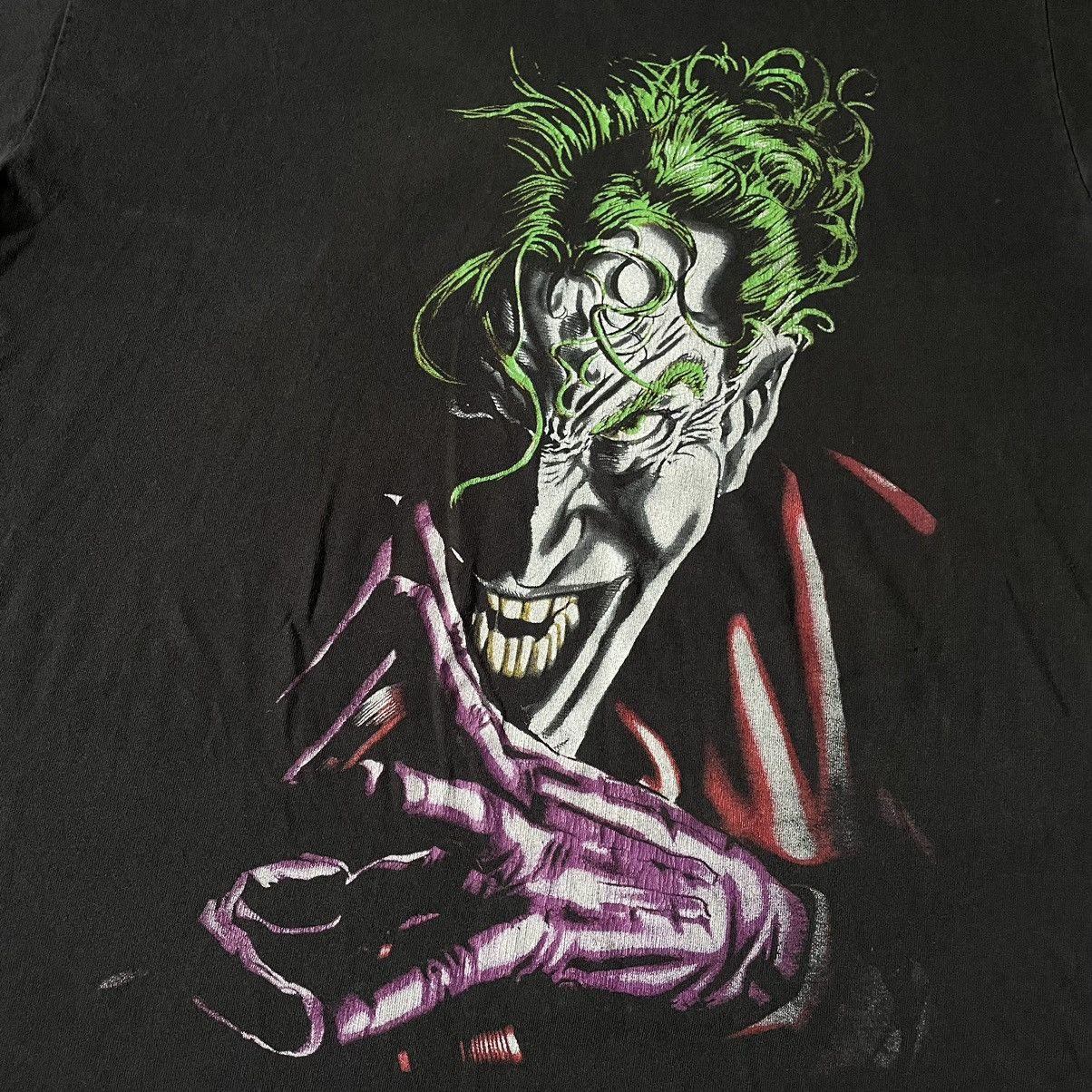 Vintage Vintage 90s Joker Skeleton Graphic Tee Grunge Punk Boxy XL Size US XL / EU 56 / 4 - 7 Thumbnail