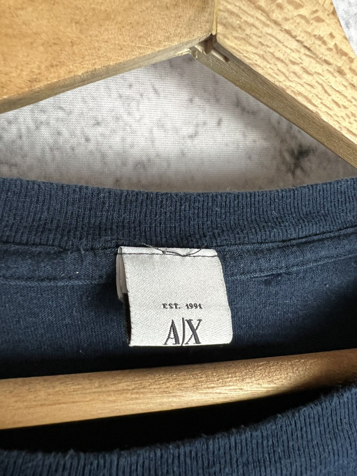 Designer × Emporio Armani Vintage Emporio Armani exchange rare center logo tshirt Size US XL / EU 56 / 4 - 3 Thumbnail