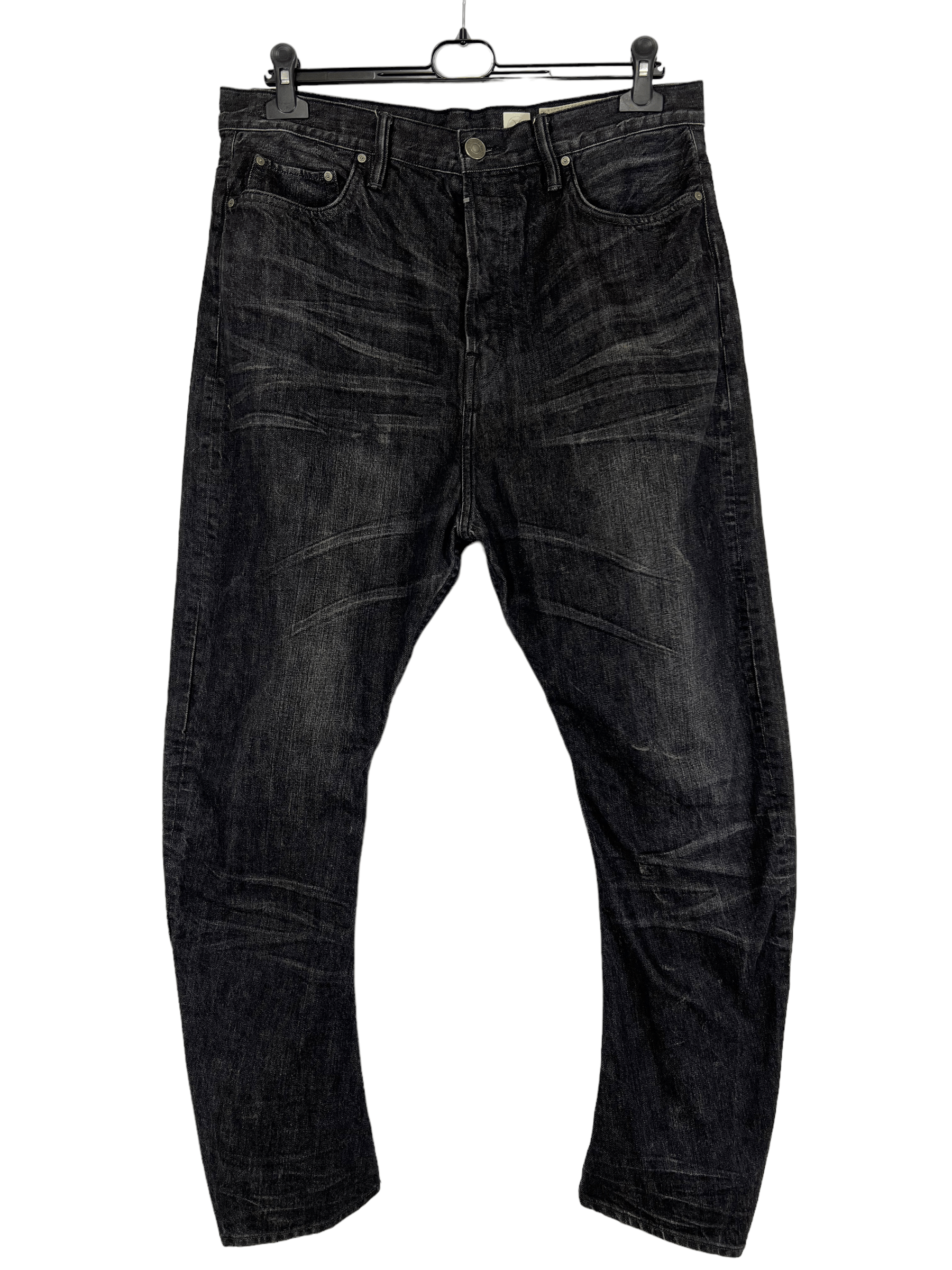 image of Allsaints All Saints Black Nls Split Men's Jeans Size 32