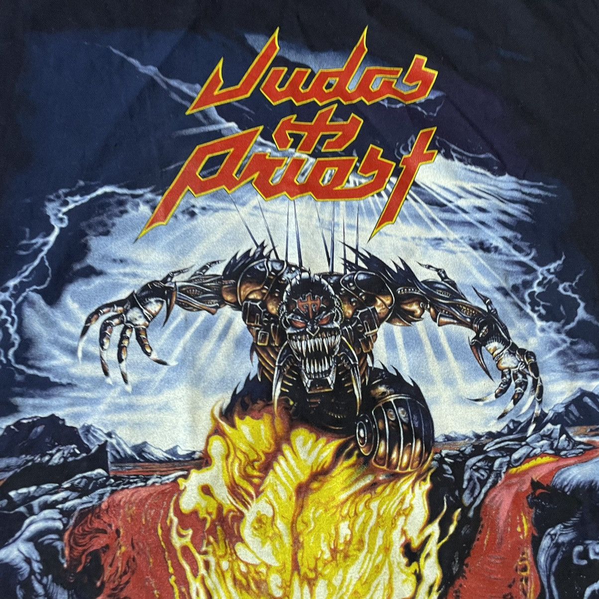 Band Tees Vintage 90s JUDAS PRIEST FACE MONSTER CREEPY XL Size US XL / EU 56 / 4 - 7 Thumbnail