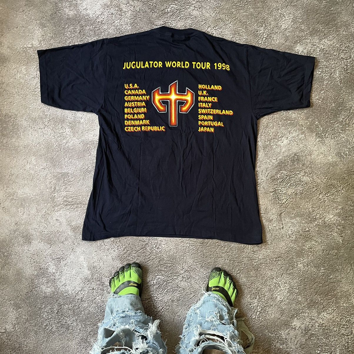 Band Tees Vintage 90s JUDAS PRIEST FACE MONSTER CREEPY XL Size US XL / EU 56 / 4 - 9 Thumbnail