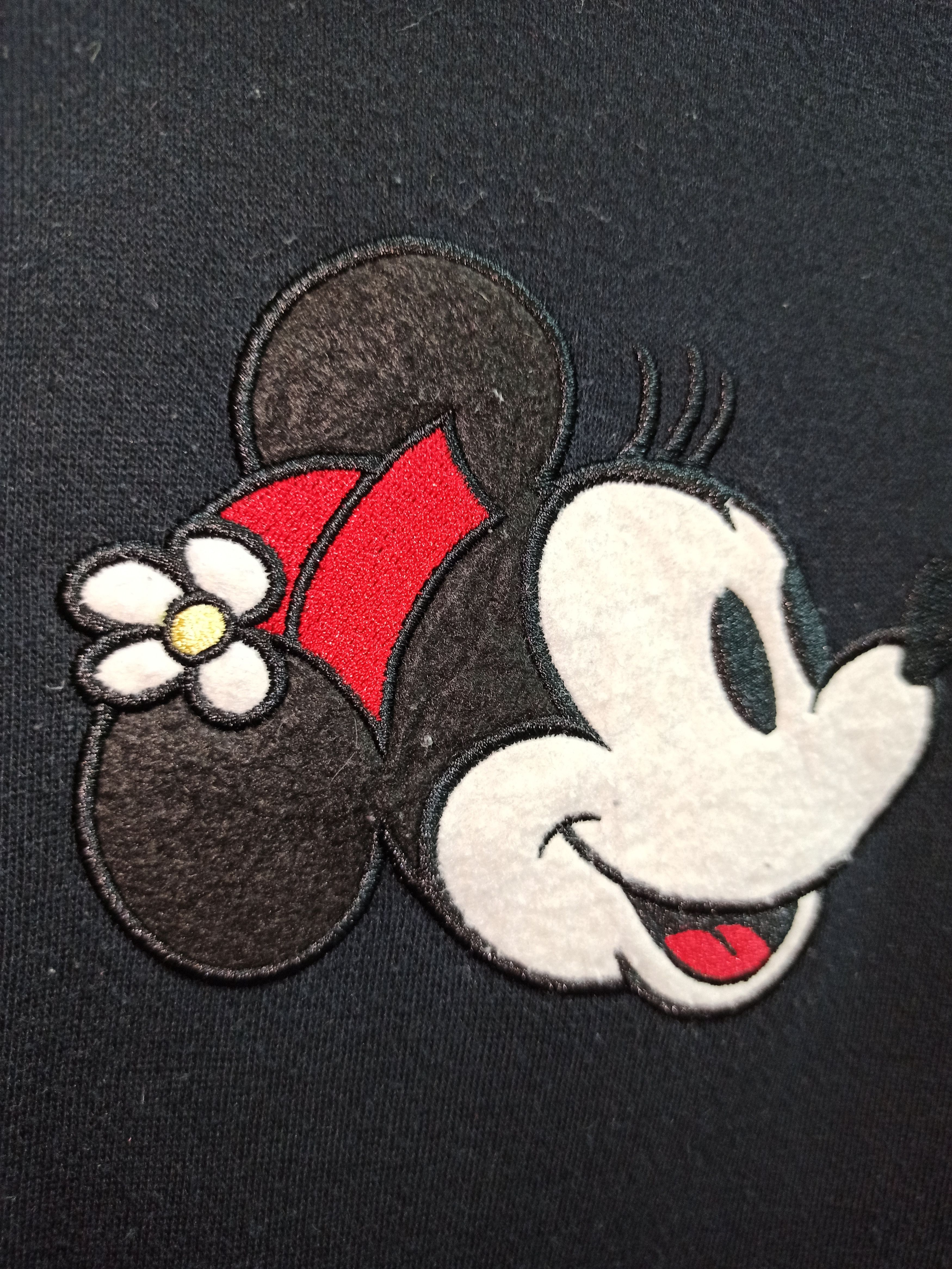 Disney Rare Minnie Mouse Sweatshirts embroidered Big Logo (c36) Size US M / EU 48-50 / 2 - 2 Thumbnail