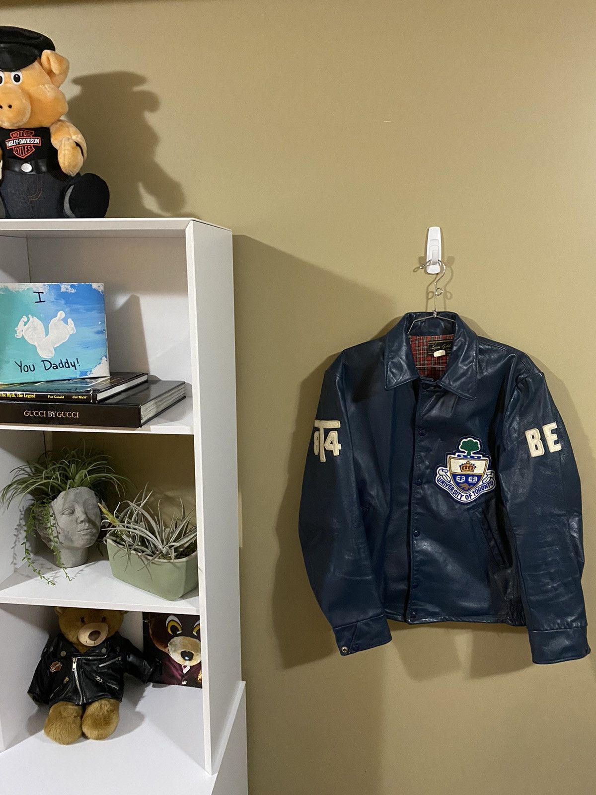 1984 U of Toronto Leather Jacket Collegiate Doublesided