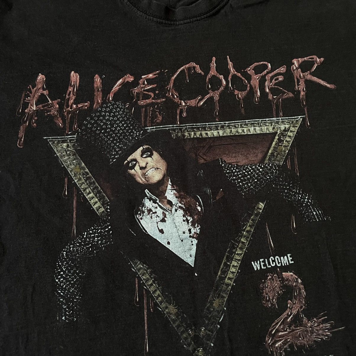 Vintage Vintage 90s Alice Cooper Band Tee Graphic Grunge Wide Leg L Size US L / EU 52-54 / 3 - 7 Thumbnail