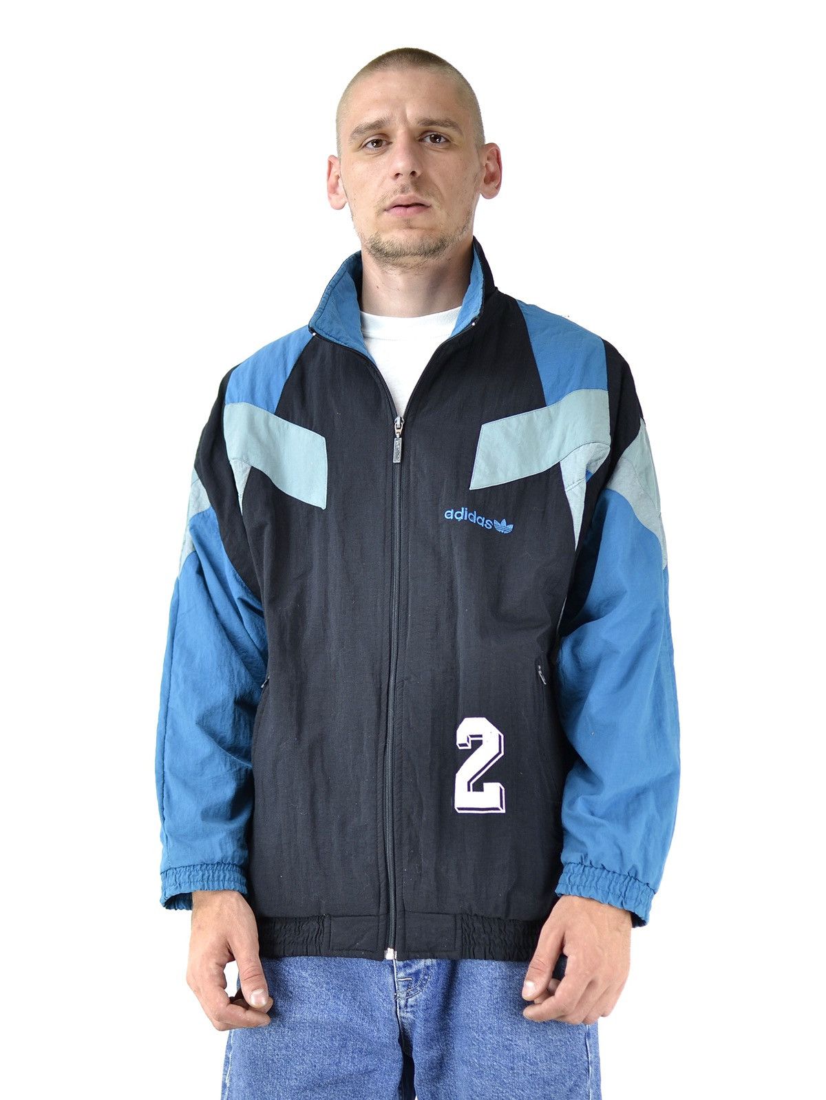Adidas Vintage Adidas Light Nylon Track Jacket Size US L / EU 52-54 / 3 - 9 Thumbnail
