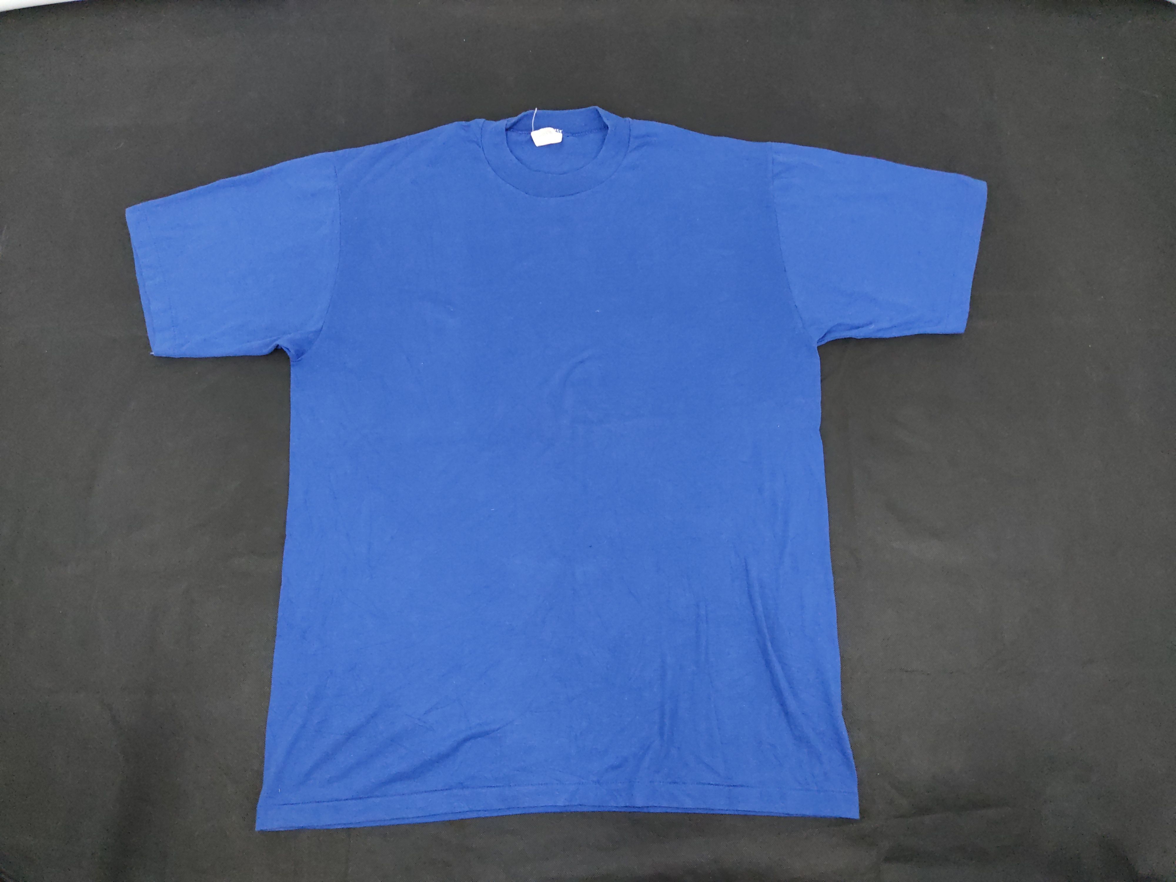 Vintage Vintage 80s Super K 50/50 Plain Tee by Wolf and Sons Size US L / EU 52-54 / 3 - 3 Thumbnail