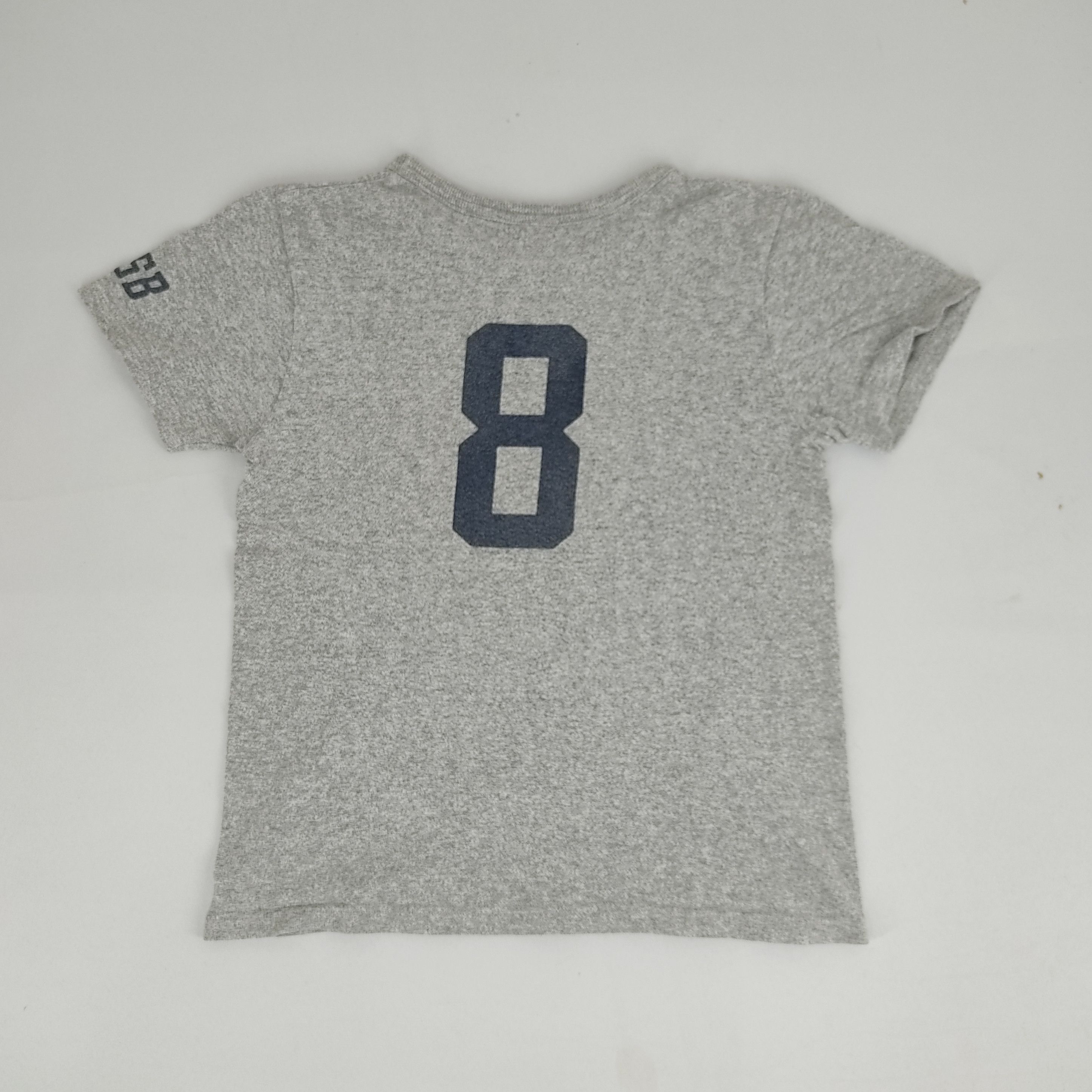 Japanese Brand Vintage Beams Boys Lacrosse #8 Spell Out Tee Size XS / US 0-2 / IT 36-38 - 2 Thumbnail