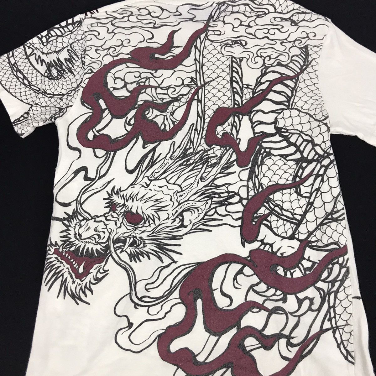 Japanese Brand Hype Style Dragon Sukajan Art Big Tattoo Logo Tee Size US XS / EU 42 / 0 - 1 Thumbnail