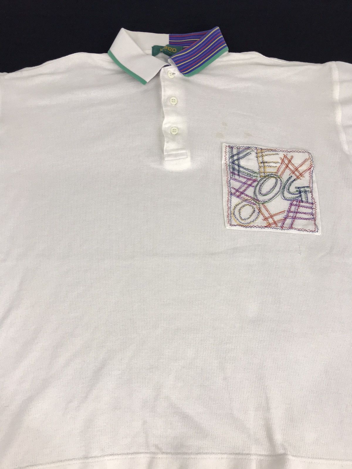 Kenzo Vintage Kenzo Polo Tee T-shirt Plain Design Modern Classic Size XL / US 12-14 / IT 48-50 - 3 Thumbnail