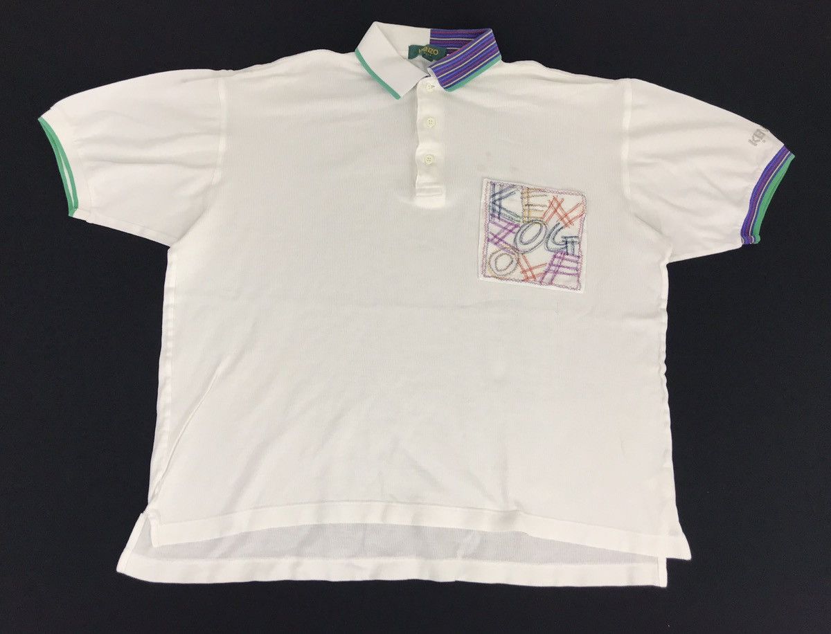 Kenzo Vintage Kenzo Polo Tee T-shirt Plain Design Modern Classic Size XL / US 12-14 / IT 48-50 - 1 Thumbnail