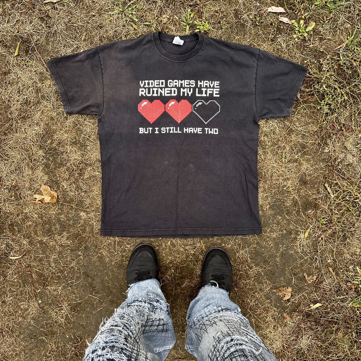 Vintage Vintage Y2K Graphic Tee Sun Faded Grunge Skate Humor Baggy L Size US L / EU 52-54 / 3 - 1 Thumbnail