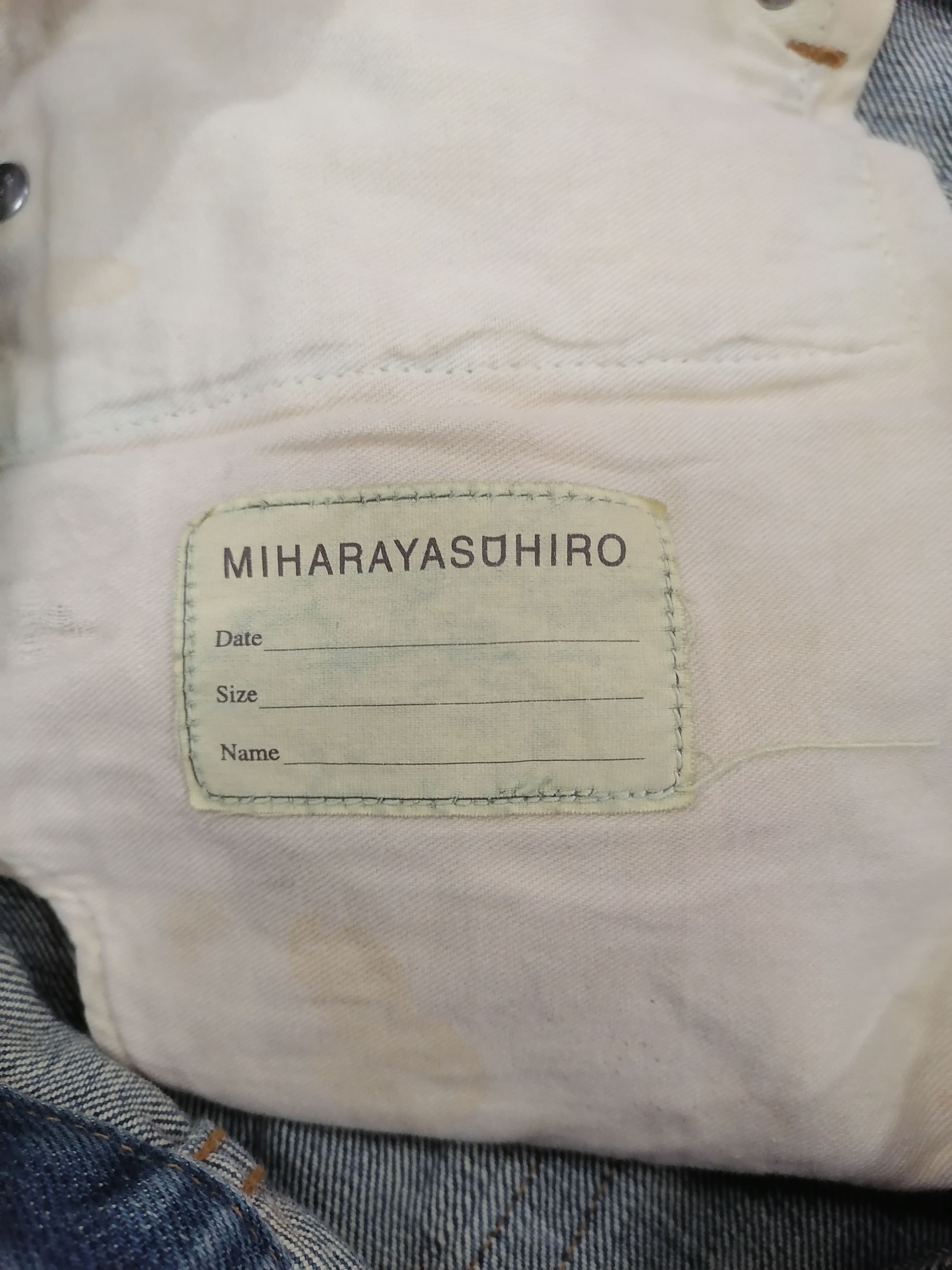 Maison MIHARA YASUHIRO Miharayasuhiro Asymmetric Waist Erd Denim Pants Size US 31 - 7 Thumbnail