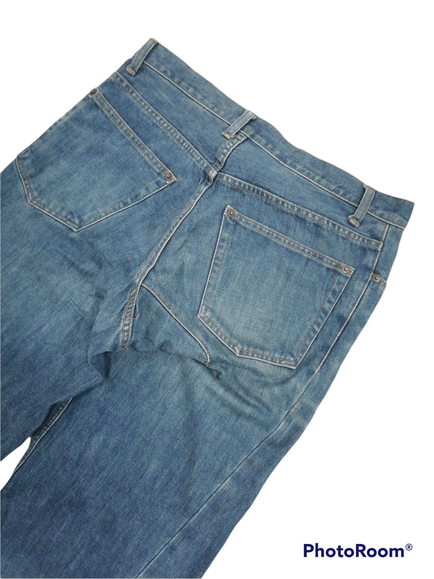 Maison MIHARA YASUHIRO Miharayasuhiro Asymmetric Waist Erd Denim Pants Size US 31 - 6 Thumbnail