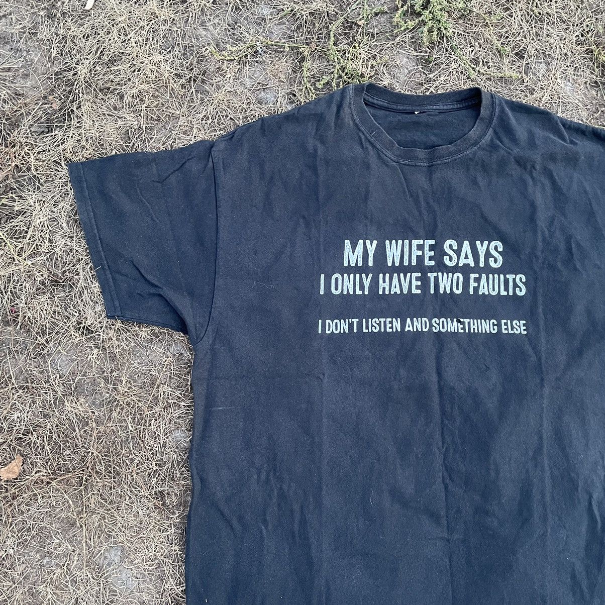 Vintage Vintage Y2K Adult Tee Wife Says Tits Comedy L Size US L / EU 52-54 / 3 - 3 Thumbnail