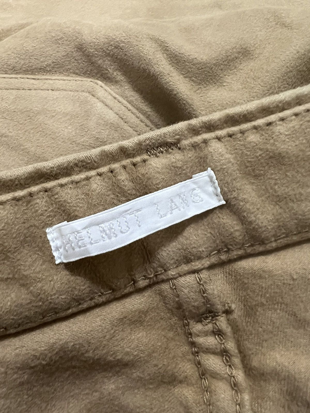 Helmut Lang GRAIL🔥90s Helmut Lang Moleskin Bondage Biker Denim Pants Size US 29 - 7 Thumbnail