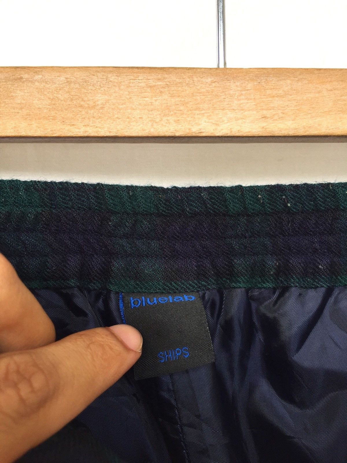 SHIPS 🇯🇵 Made Checked Plaid Drawstring Leg Wool Pants Size US 30 / EU 46 - 7 Thumbnail
