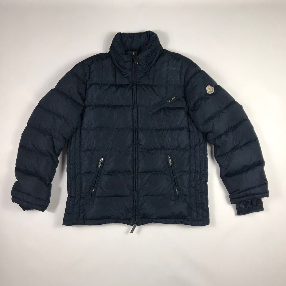 Pre-owned Moncler Down Jacket In Blue