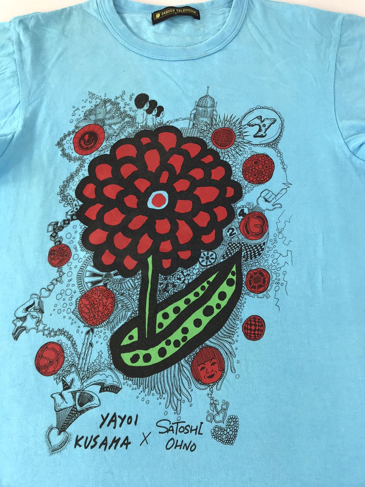 Japanese Brand 24 Hour Television Yayoi Kusama Satoshi Ohno Floral Printed Size US S / EU 44-46 / 1 - 4 Thumbnail
