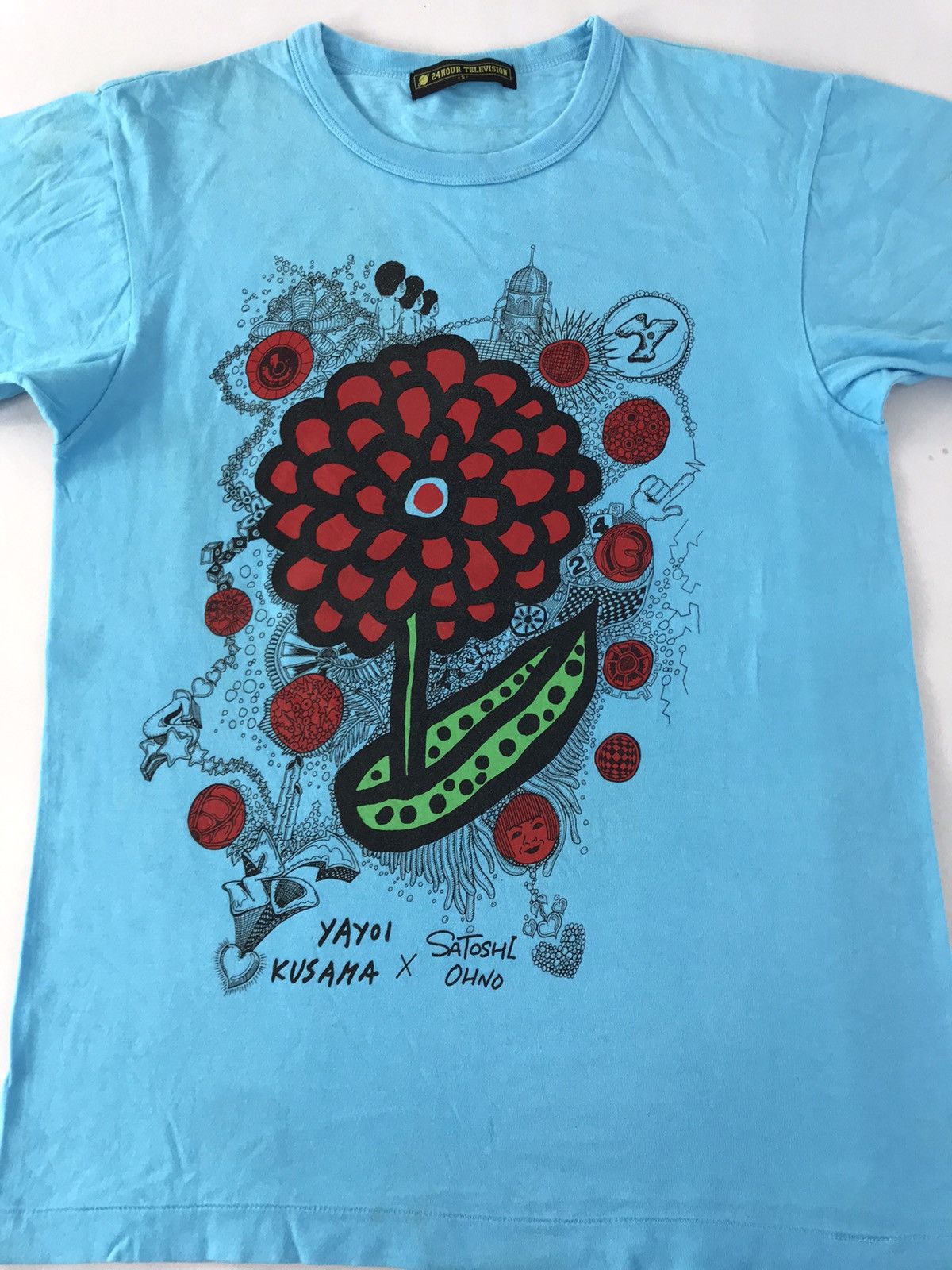 Japanese Brand 24 Hour Television Yayoi Kusama Satoshi Ohno Floral Printed Size US S / EU 44-46 / 1 - 3 Thumbnail