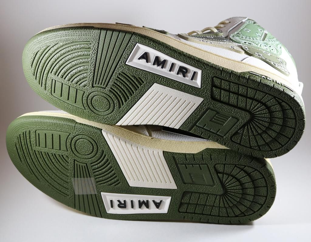 Amiri Amiri Skel Top Bandana Print Hi Sneakers 42 43 Size US 10 / EU 43 - 6 Thumbnail
